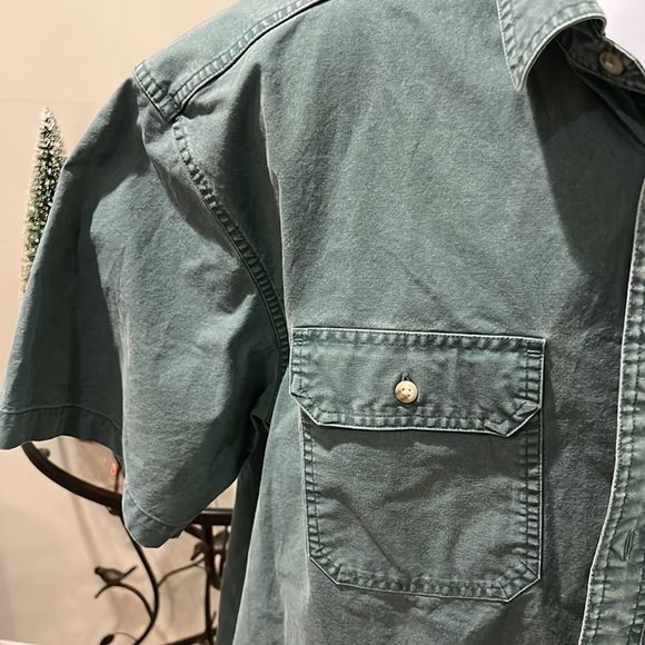 L.L. Bean Men's Sunwashed Canvas Shirt, Traditional Fit Short-Sleeve size XL-REG - Picture 3 of 13
